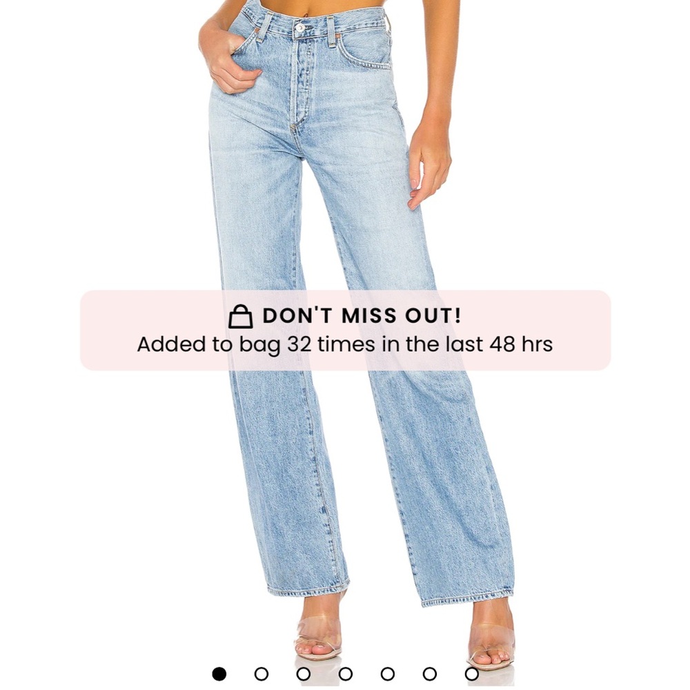 Citizens Of Humanity Blue Straight Leg Jeans